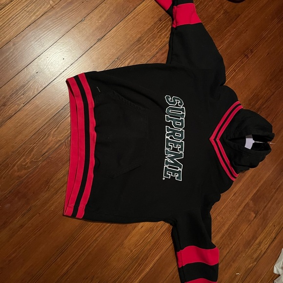Supreme Black and Red Men's Sweater